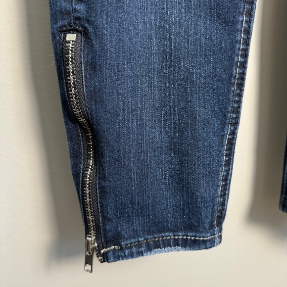 Silver Jeans Women's AIKO Skinny Dark Wash Fluid Denim Jeans 28 Ankle Zipper - Picture 2 of 16